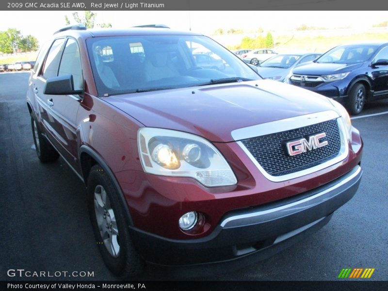 Red Jewel / Light Titanium 2009 GMC Acadia SLE AWD