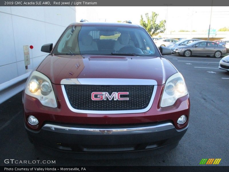 Red Jewel / Light Titanium 2009 GMC Acadia SLE AWD