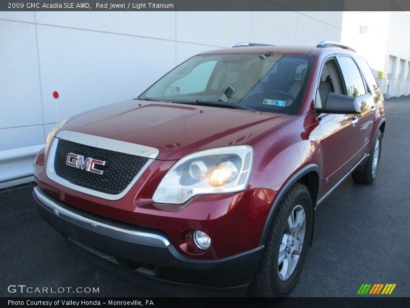 Red Jewel / Light Titanium 2009 GMC Acadia SLE AWD