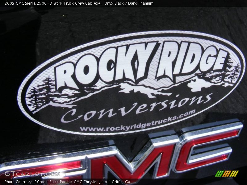 Onyx Black / Dark Titanium 2009 GMC Sierra 2500HD Work Truck Crew Cab 4x4