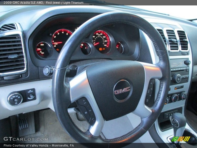 Red Jewel / Light Titanium 2009 GMC Acadia SLE AWD