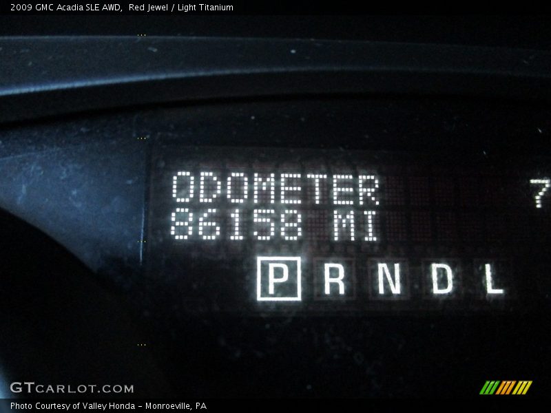 Red Jewel / Light Titanium 2009 GMC Acadia SLE AWD