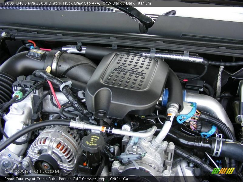 Onyx Black / Dark Titanium 2009 GMC Sierra 2500HD Work Truck Crew Cab 4x4