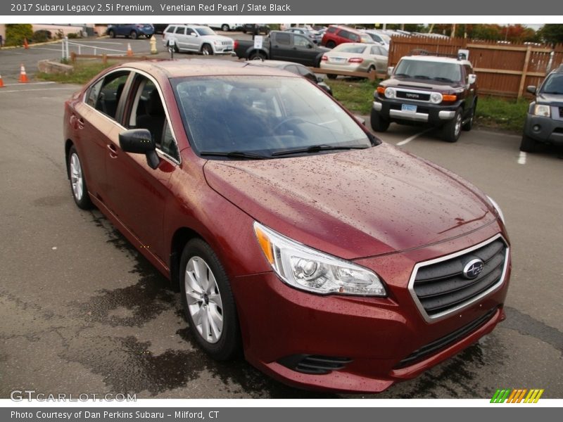 Venetian Red Pearl / Slate Black 2017 Subaru Legacy 2.5i Premium