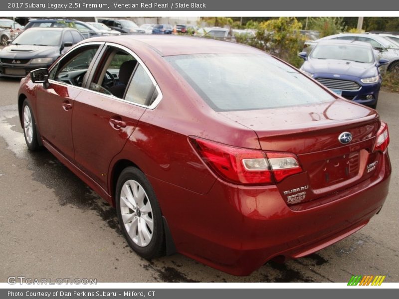 Venetian Red Pearl / Slate Black 2017 Subaru Legacy 2.5i Premium