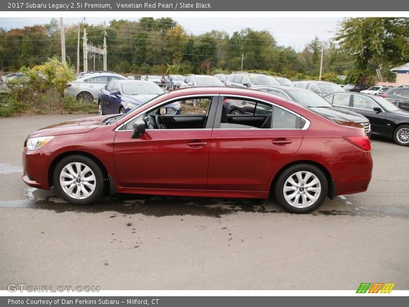 Venetian Red Pearl / Slate Black 2017 Subaru Legacy 2.5i Premium