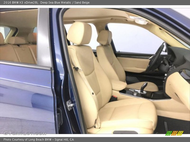Deep Sea Blue Metallic / Sand Beige 2016 BMW X3 xDrive28i