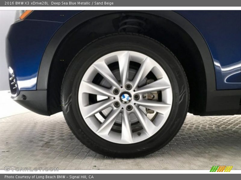 Deep Sea Blue Metallic / Sand Beige 2016 BMW X3 xDrive28i