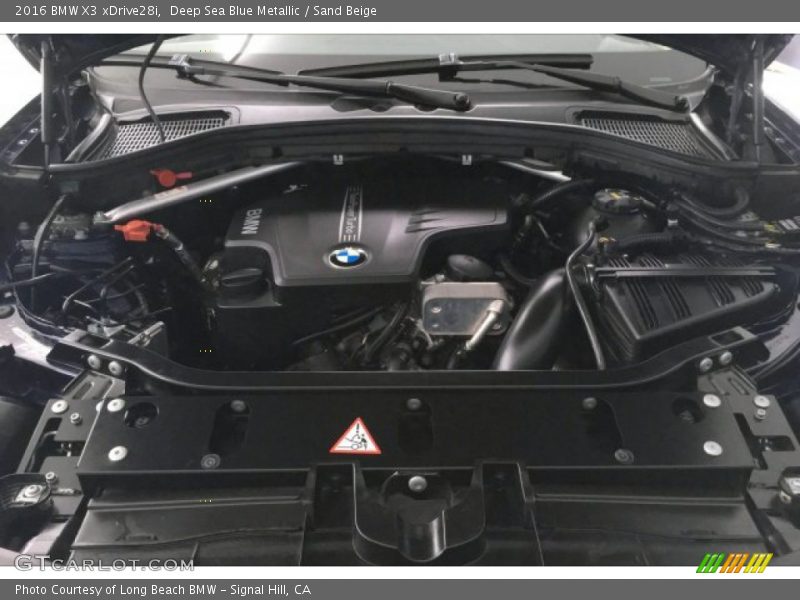 Deep Sea Blue Metallic / Sand Beige 2016 BMW X3 xDrive28i