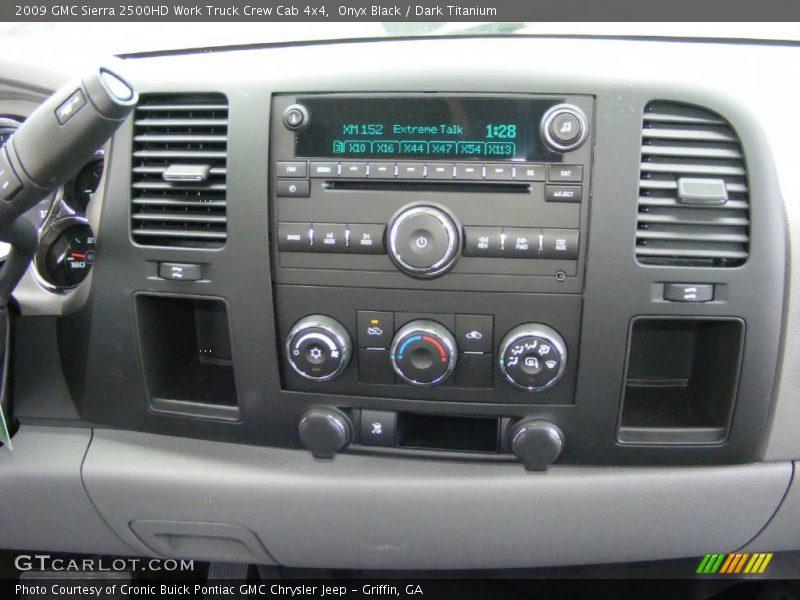 Onyx Black / Dark Titanium 2009 GMC Sierra 2500HD Work Truck Crew Cab 4x4