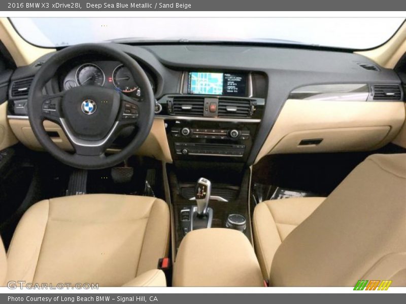 Deep Sea Blue Metallic / Sand Beige 2016 BMW X3 xDrive28i