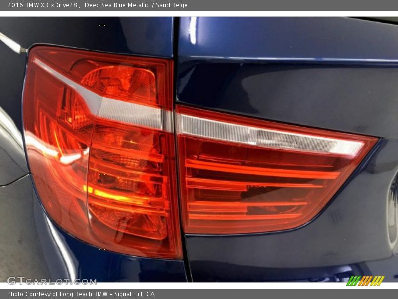 Deep Sea Blue Metallic / Sand Beige 2016 BMW X3 xDrive28i