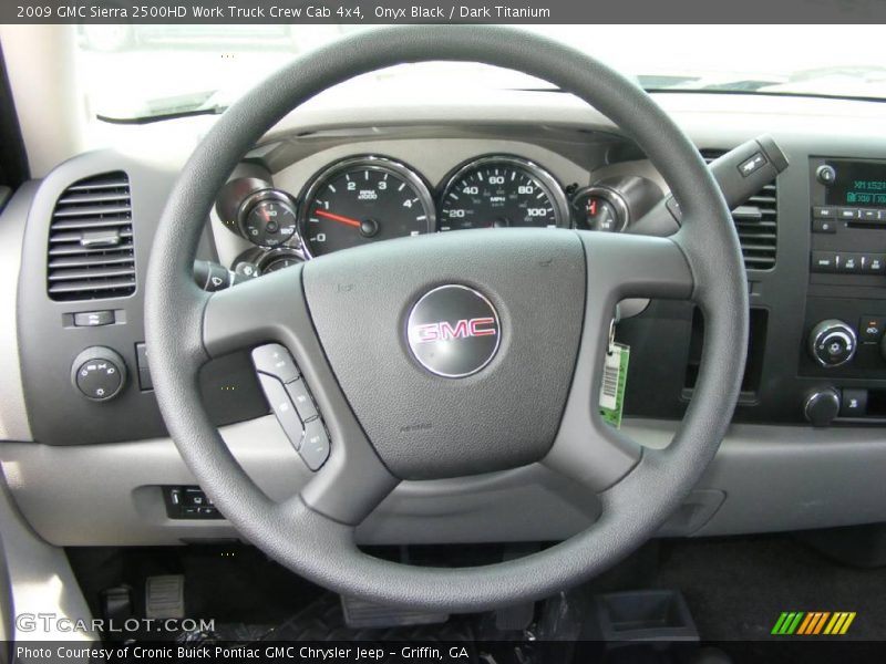 Onyx Black / Dark Titanium 2009 GMC Sierra 2500HD Work Truck Crew Cab 4x4