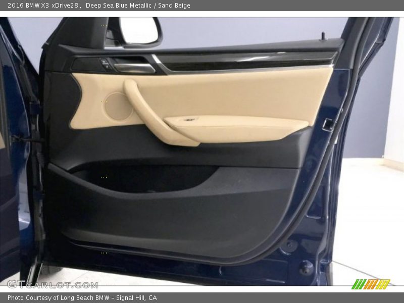 Deep Sea Blue Metallic / Sand Beige 2016 BMW X3 xDrive28i