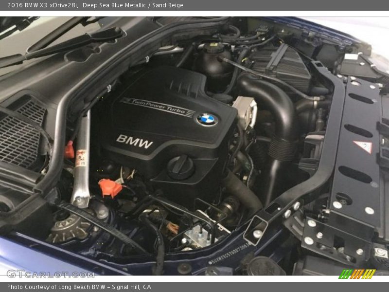Deep Sea Blue Metallic / Sand Beige 2016 BMW X3 xDrive28i