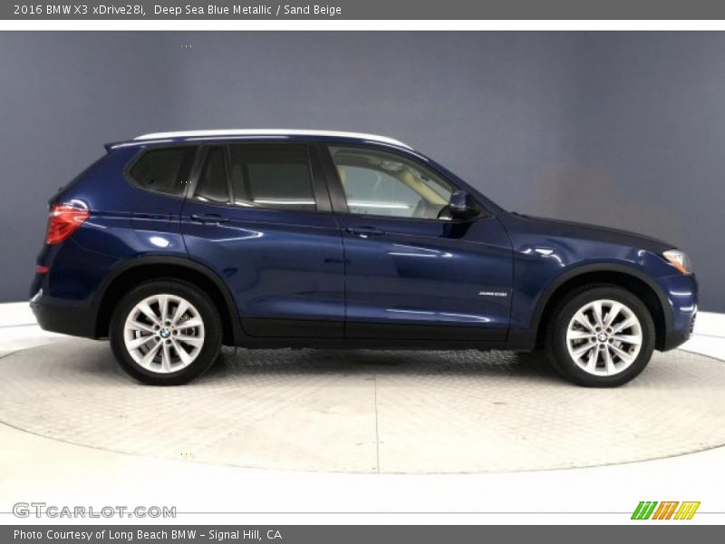 Deep Sea Blue Metallic / Sand Beige 2016 BMW X3 xDrive28i