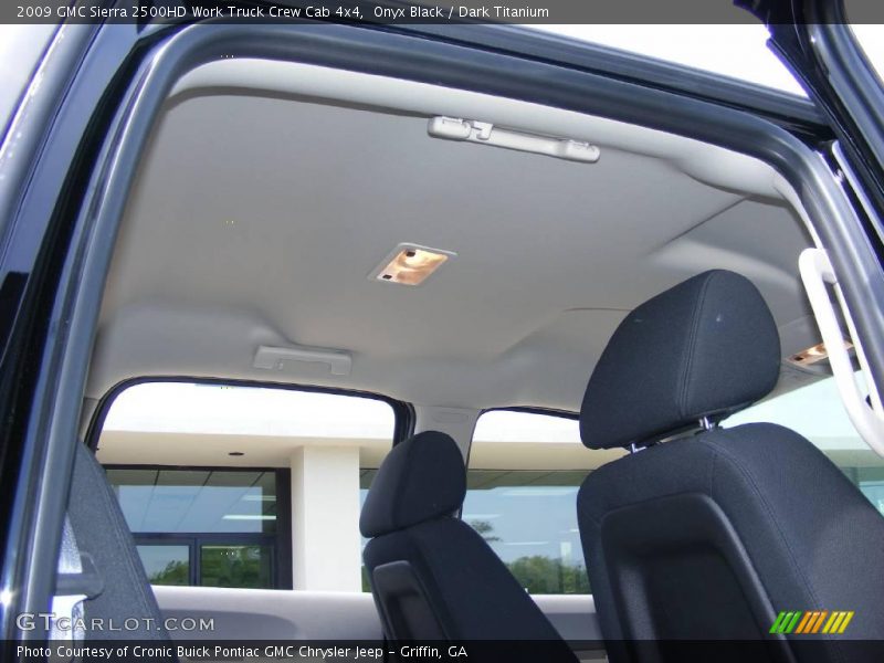 Onyx Black / Dark Titanium 2009 GMC Sierra 2500HD Work Truck Crew Cab 4x4