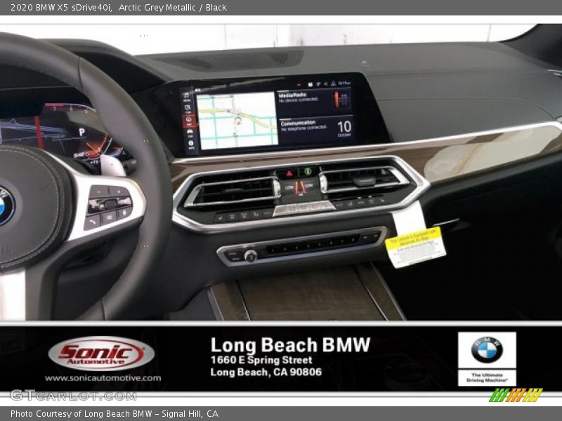 Arctic Grey Metallic / Black 2020 BMW X5 sDrive40i