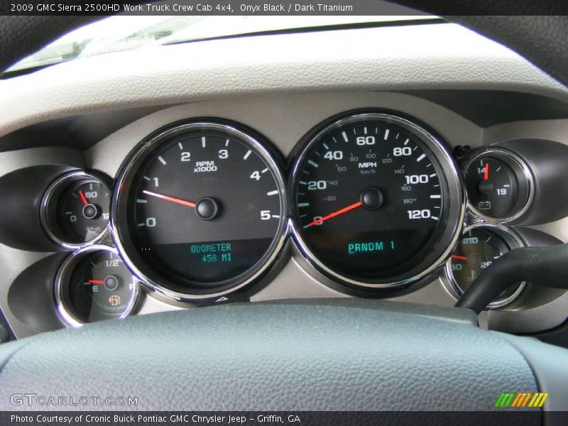 Onyx Black / Dark Titanium 2009 GMC Sierra 2500HD Work Truck Crew Cab 4x4