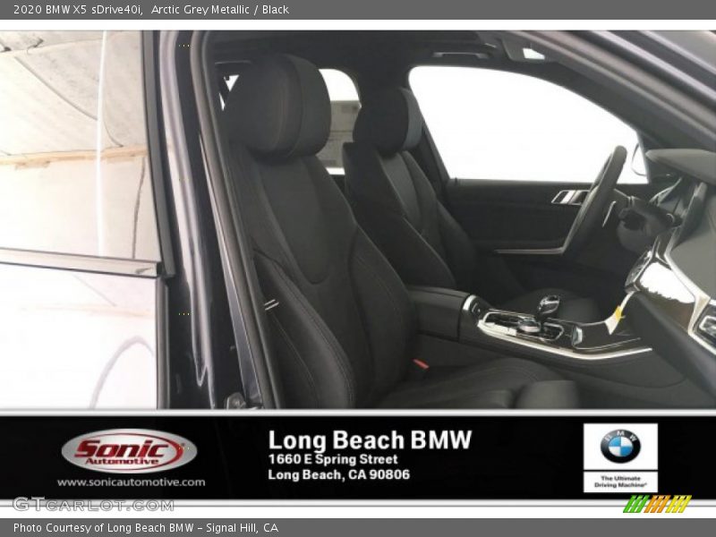 Arctic Grey Metallic / Black 2020 BMW X5 sDrive40i