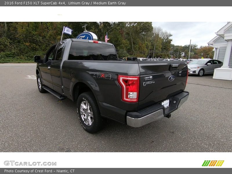 Lithium Gray / Medium Earth Gray 2016 Ford F150 XLT SuperCab 4x4