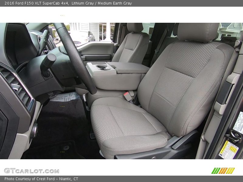 Lithium Gray / Medium Earth Gray 2016 Ford F150 XLT SuperCab 4x4