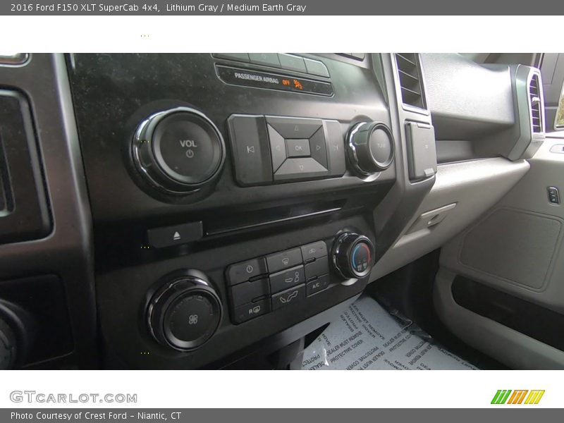 Lithium Gray / Medium Earth Gray 2016 Ford F150 XLT SuperCab 4x4