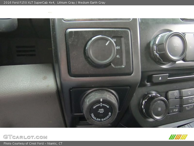 Lithium Gray / Medium Earth Gray 2016 Ford F150 XLT SuperCab 4x4