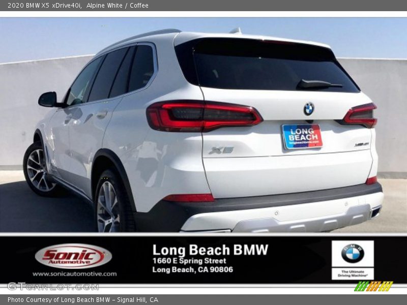 Alpine White / Coffee 2020 BMW X5 xDrive40i