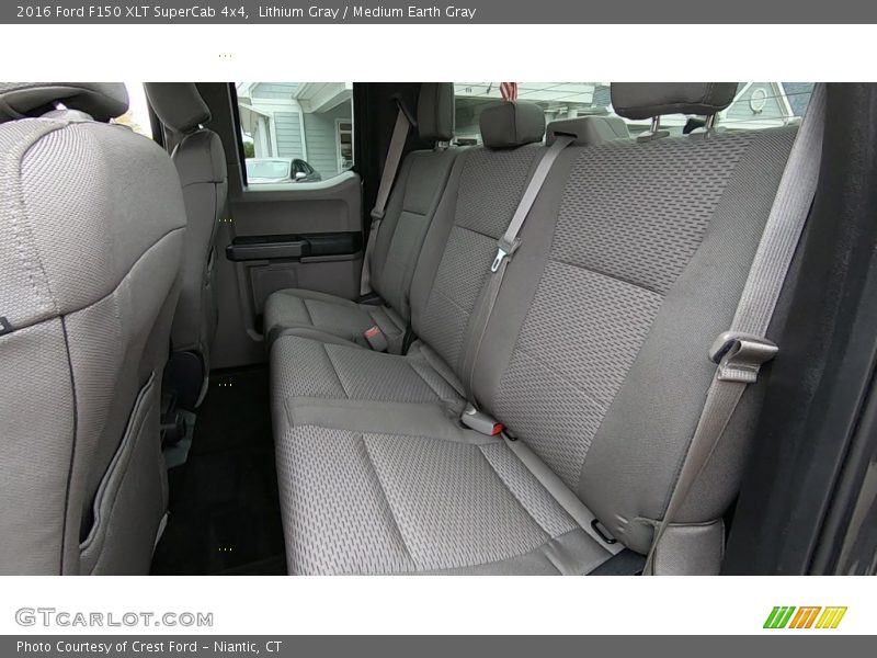 Lithium Gray / Medium Earth Gray 2016 Ford F150 XLT SuperCab 4x4