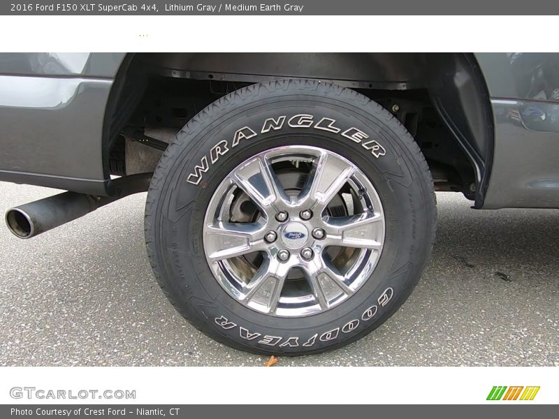 Lithium Gray / Medium Earth Gray 2016 Ford F150 XLT SuperCab 4x4
