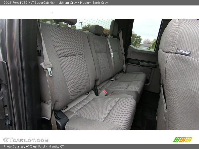 Lithium Gray / Medium Earth Gray 2016 Ford F150 XLT SuperCab 4x4