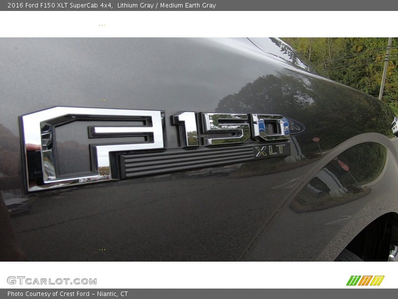 Lithium Gray / Medium Earth Gray 2016 Ford F150 XLT SuperCab 4x4