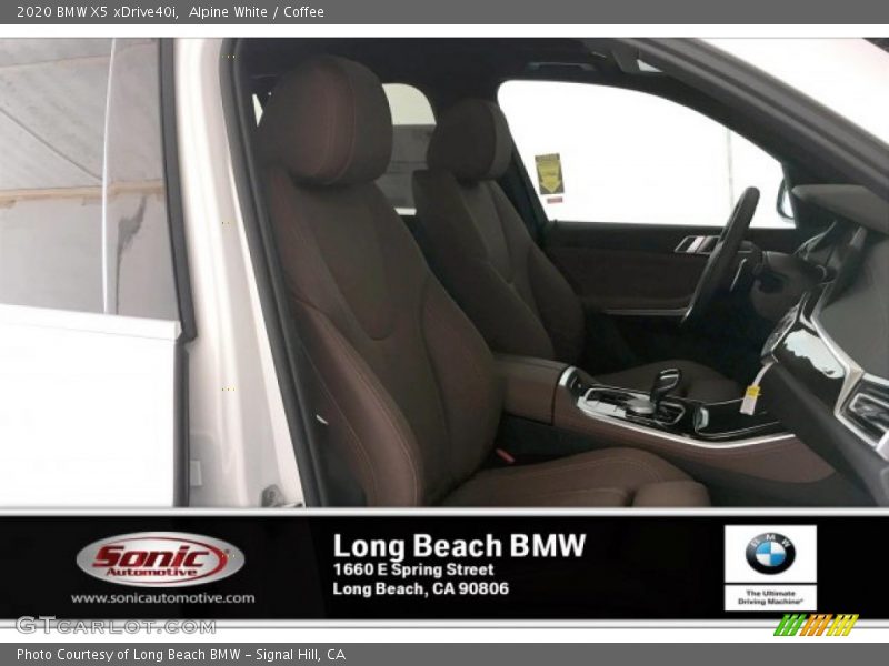 Alpine White / Coffee 2020 BMW X5 xDrive40i