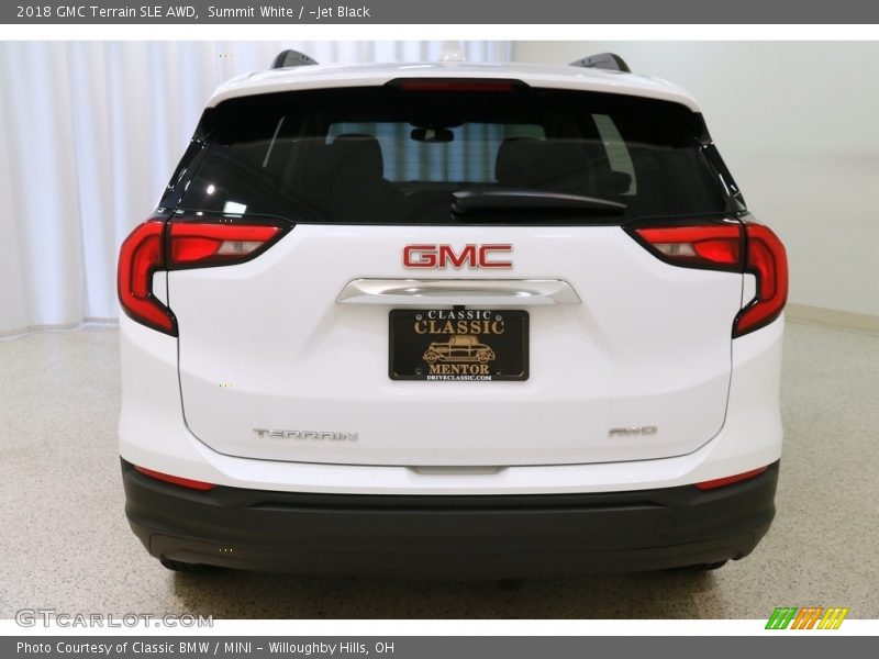 Summit White / ­Jet Black 2018 GMC Terrain SLE AWD