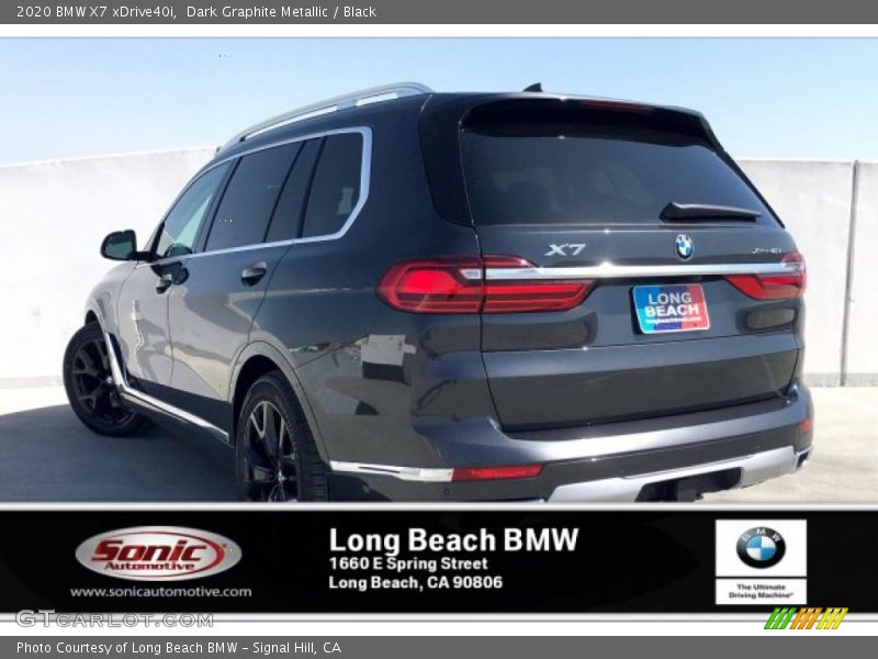Dark Graphite Metallic / Black 2020 BMW X7 xDrive40i