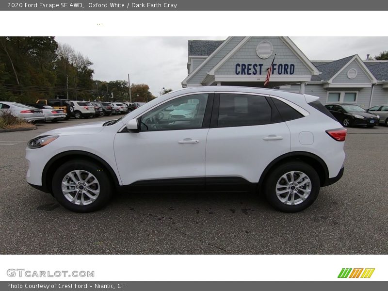 Oxford White / Dark Earth Gray 2020 Ford Escape SE 4WD