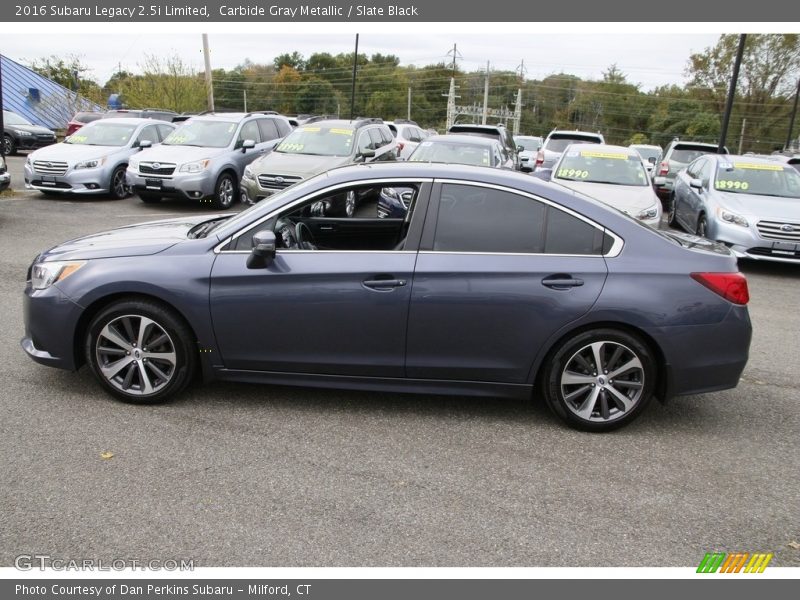 Carbide Gray Metallic / Slate Black 2016 Subaru Legacy 2.5i Limited