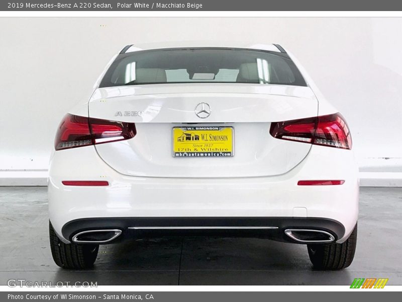 Polar White / Macchiato Beige 2019 Mercedes-Benz A 220 Sedan