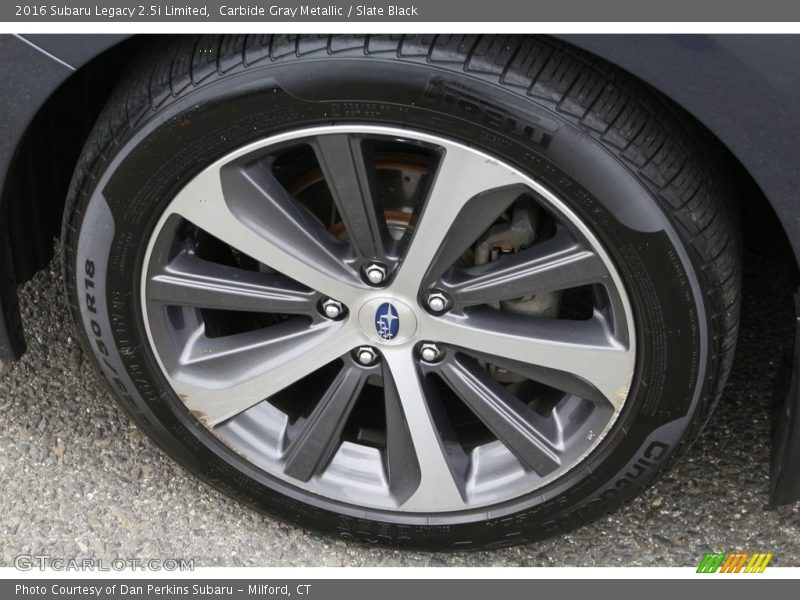 Carbide Gray Metallic / Slate Black 2016 Subaru Legacy 2.5i Limited