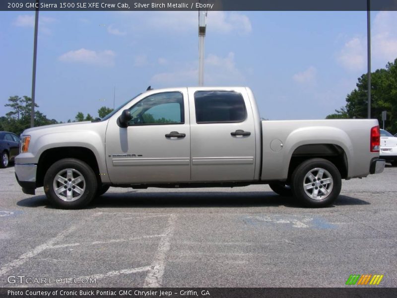 Silver Birch Metallic / Ebony 2009 GMC Sierra 1500 SLE XFE Crew Cab