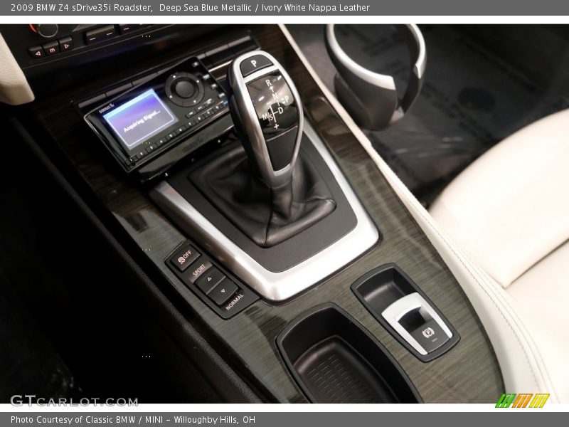 Deep Sea Blue Metallic / Ivory White Nappa Leather 2009 BMW Z4 sDrive35i Roadster