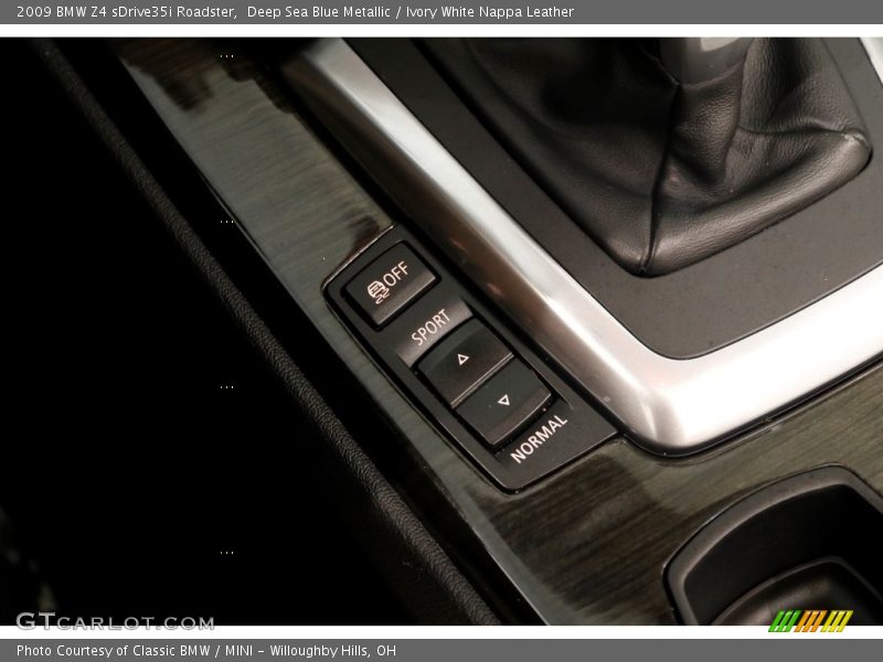 Deep Sea Blue Metallic / Ivory White Nappa Leather 2009 BMW Z4 sDrive35i Roadster