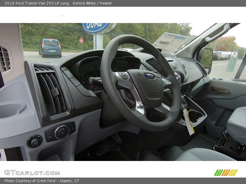 Oxford White / Pewter 2019 Ford Transit Van 250 LR Long