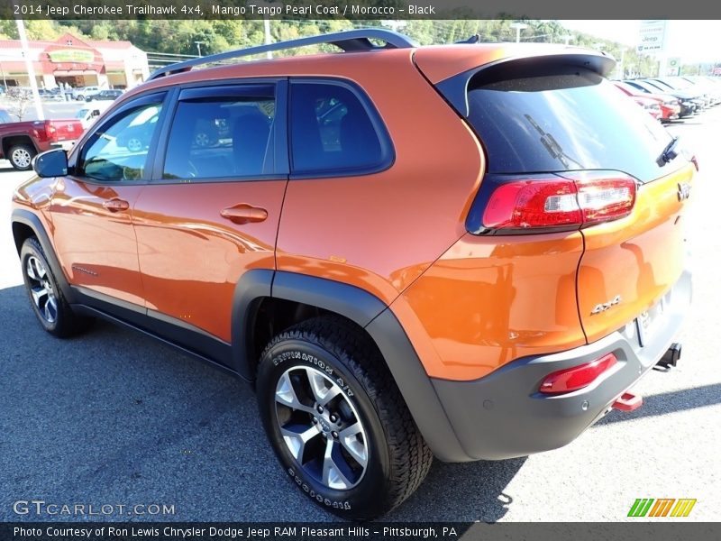 Mango Tango Pearl Coat / Morocco - Black 2014 Jeep Cherokee Trailhawk 4x4