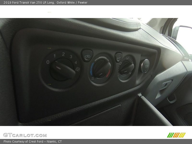 Oxford White / Pewter 2019 Ford Transit Van 250 LR Long
