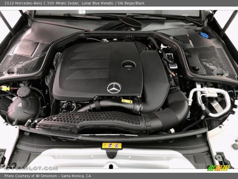Lunar Blue Metallic / Silk Beige/Black 2019 Mercedes-Benz C 300 4Matic Sedan