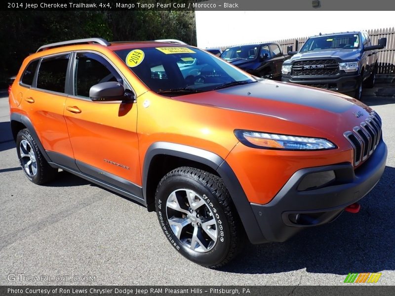 Mango Tango Pearl Coat / Morocco - Black 2014 Jeep Cherokee Trailhawk 4x4