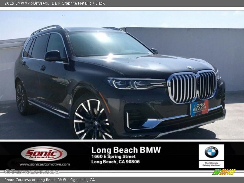 Dark Graphite Metallic / Black 2019 BMW X7 xDrive40i