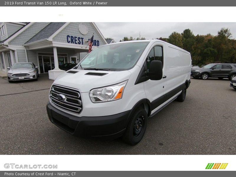 Oxford White / Pewter 2019 Ford Transit Van 150 LR Long